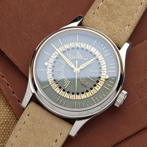 La Date Dorée, Roulette edition. Ancient Verdigris, 38mm